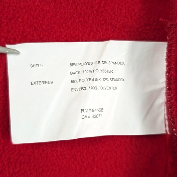 Nautica Women’s Softshell Hooded Red Zip Up Jacket Fleece Lined Size XXL - Picture 10 of 16